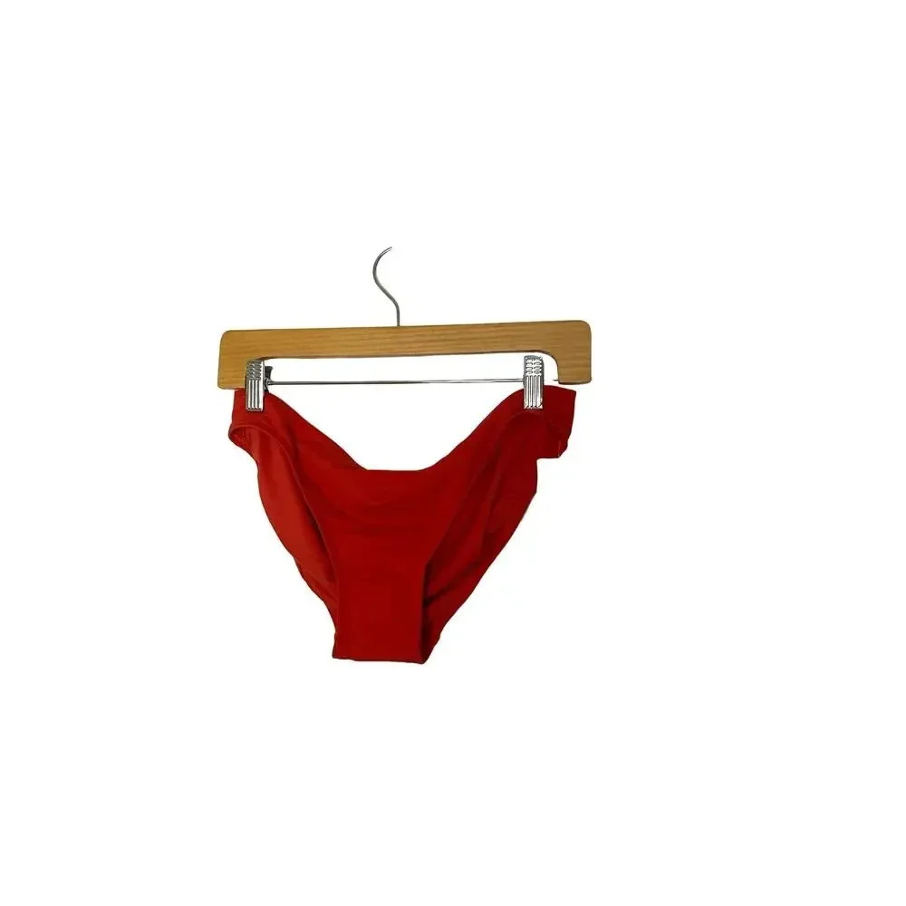 Michael by Michael Kors Classic Bikini Bottom Persimmon Size Large